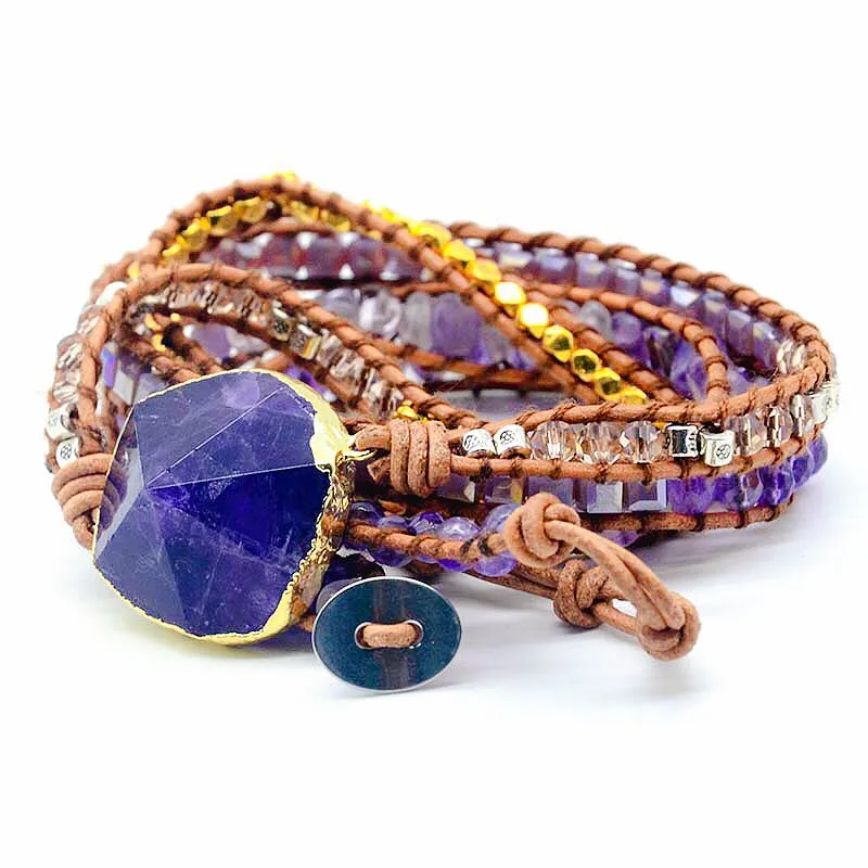 Amethyst Imperial Wrap Bracelet