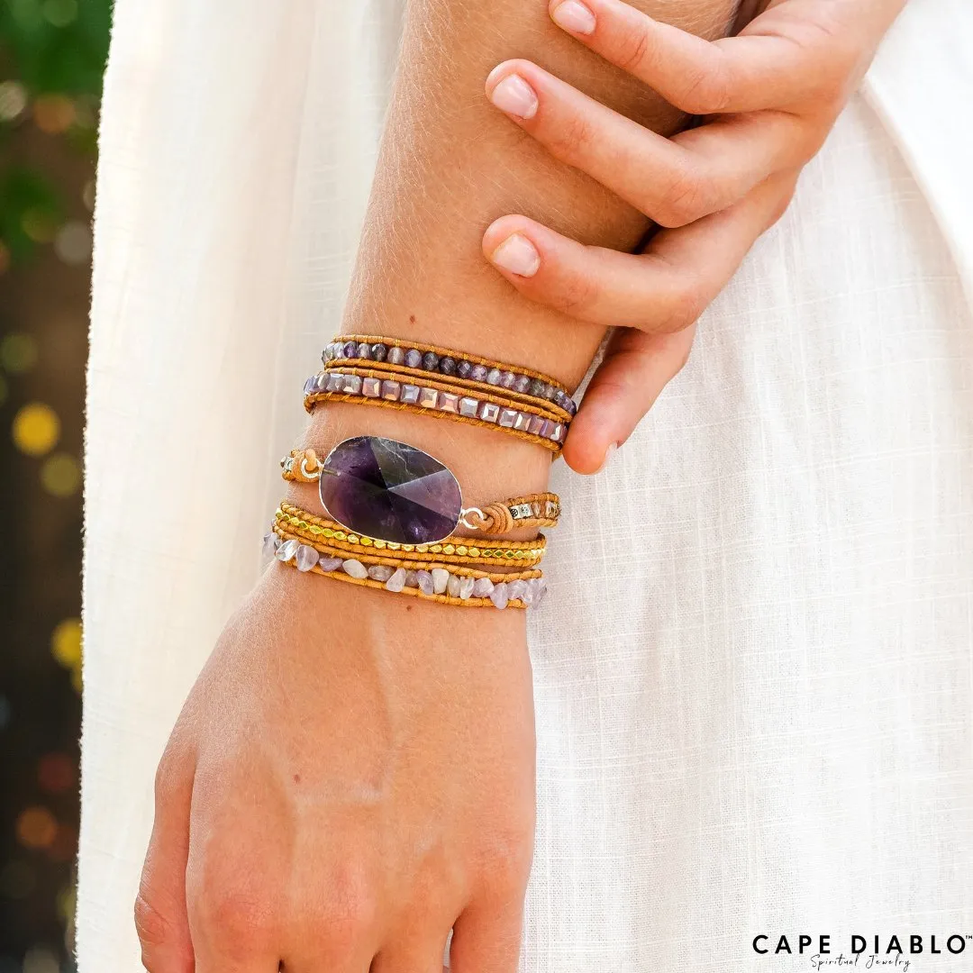 Amethyst Imperial Wrap Bracelet