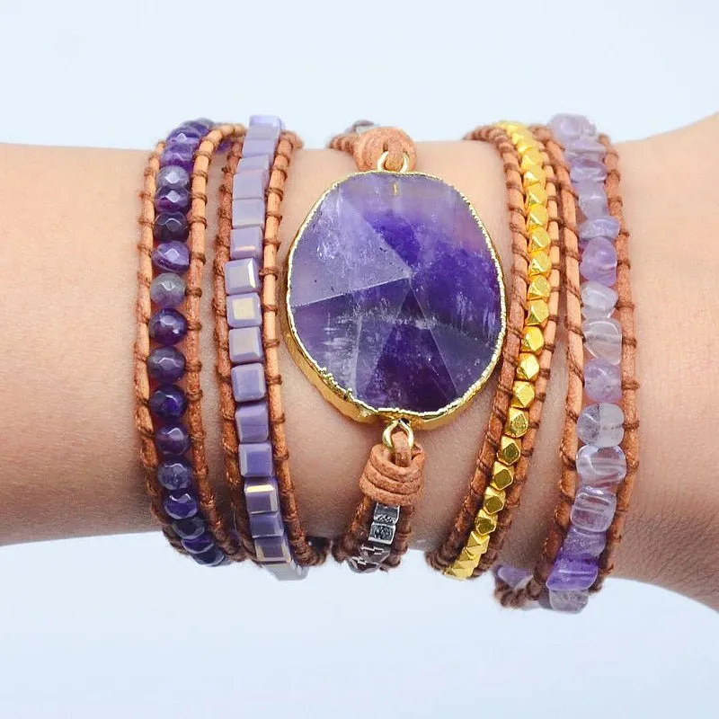 Amethyst Imperial Wrap Bracelet