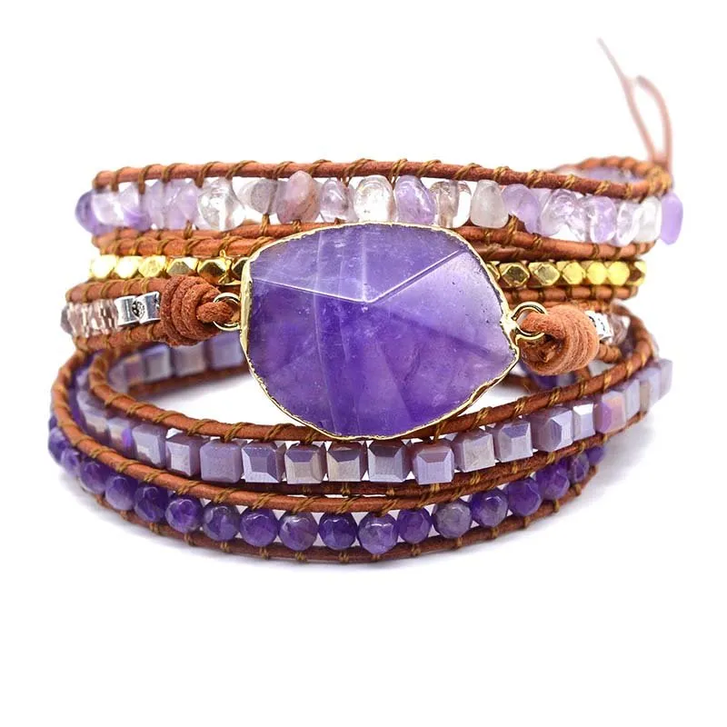 Amethyst Imperial Wrap Bracelet