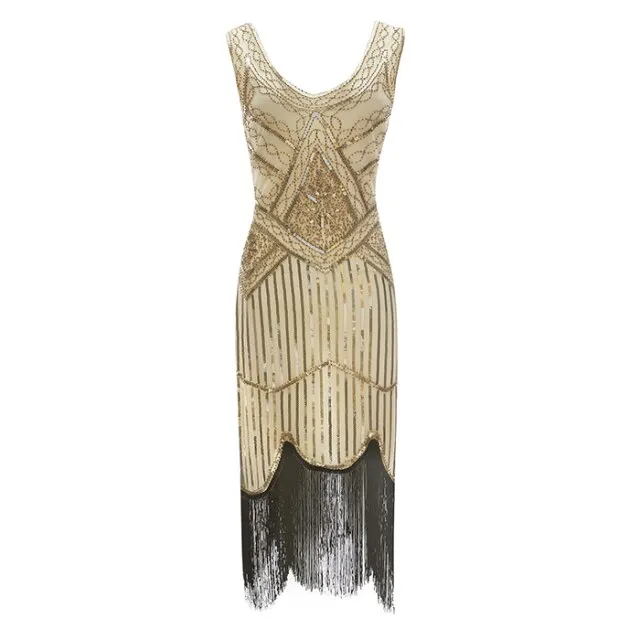 Années 20 Robe Du Soir Art Déco Gatsby