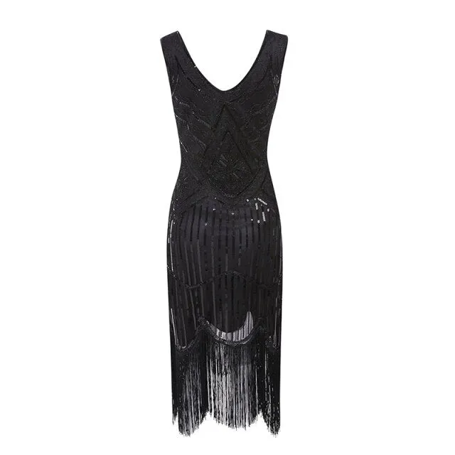 Années 20 Robe Du Soir Art Déco Gatsby