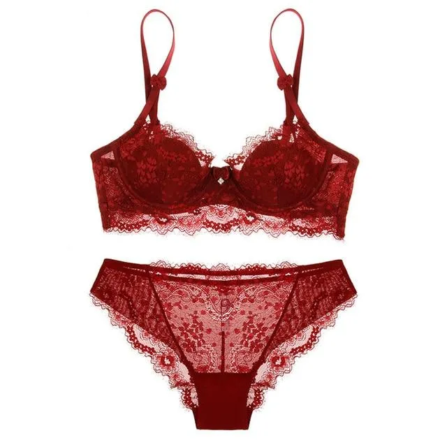 Années 50 Ensemble Lingerie Dentelle Rétro Romantique