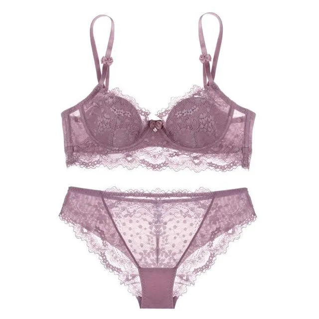 Années 50 Ensemble Lingerie Dentelle Rétro Romantique