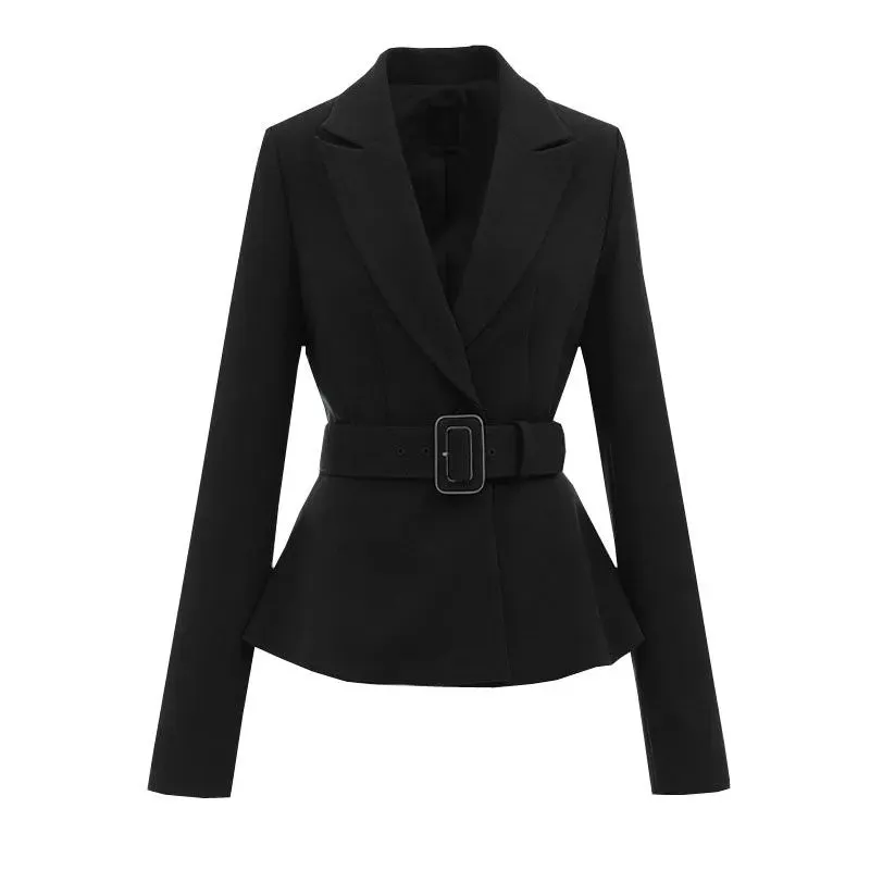 Années 50 Pin Up Blazer À Ceinture Péplum