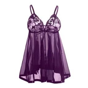 Années 60 Nuisette Babydoll Lingerie Grande Taille