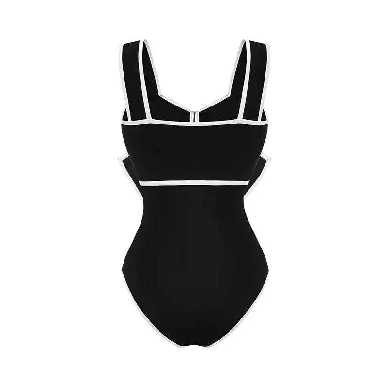 Années 70 Ensemble Maillot de Bain Jupe St Tropez