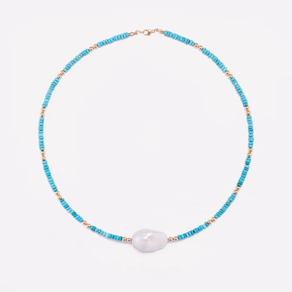 AQUA EVA TURQUOISE NECKLACE 4MM