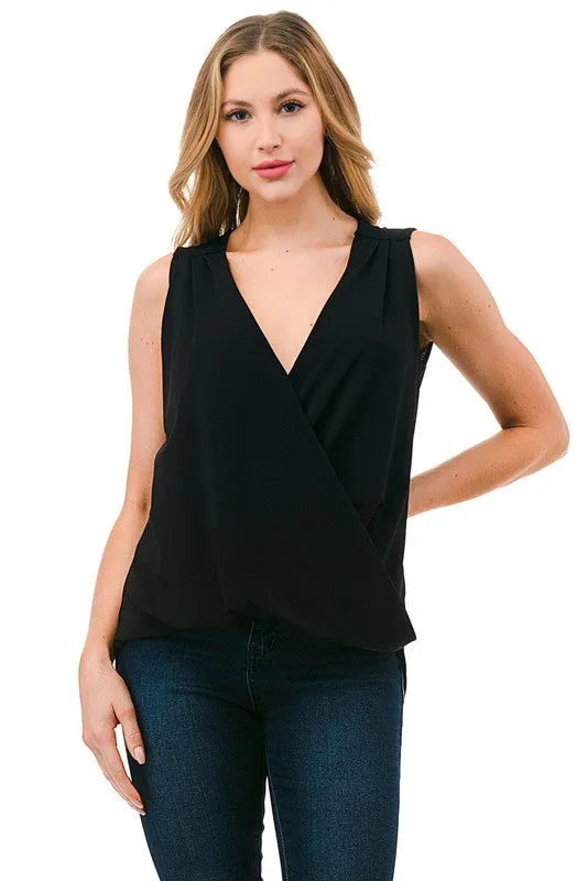 Ariella Surplice Tank Top