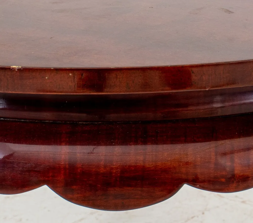 Art Deco Round Mahogany Low Table