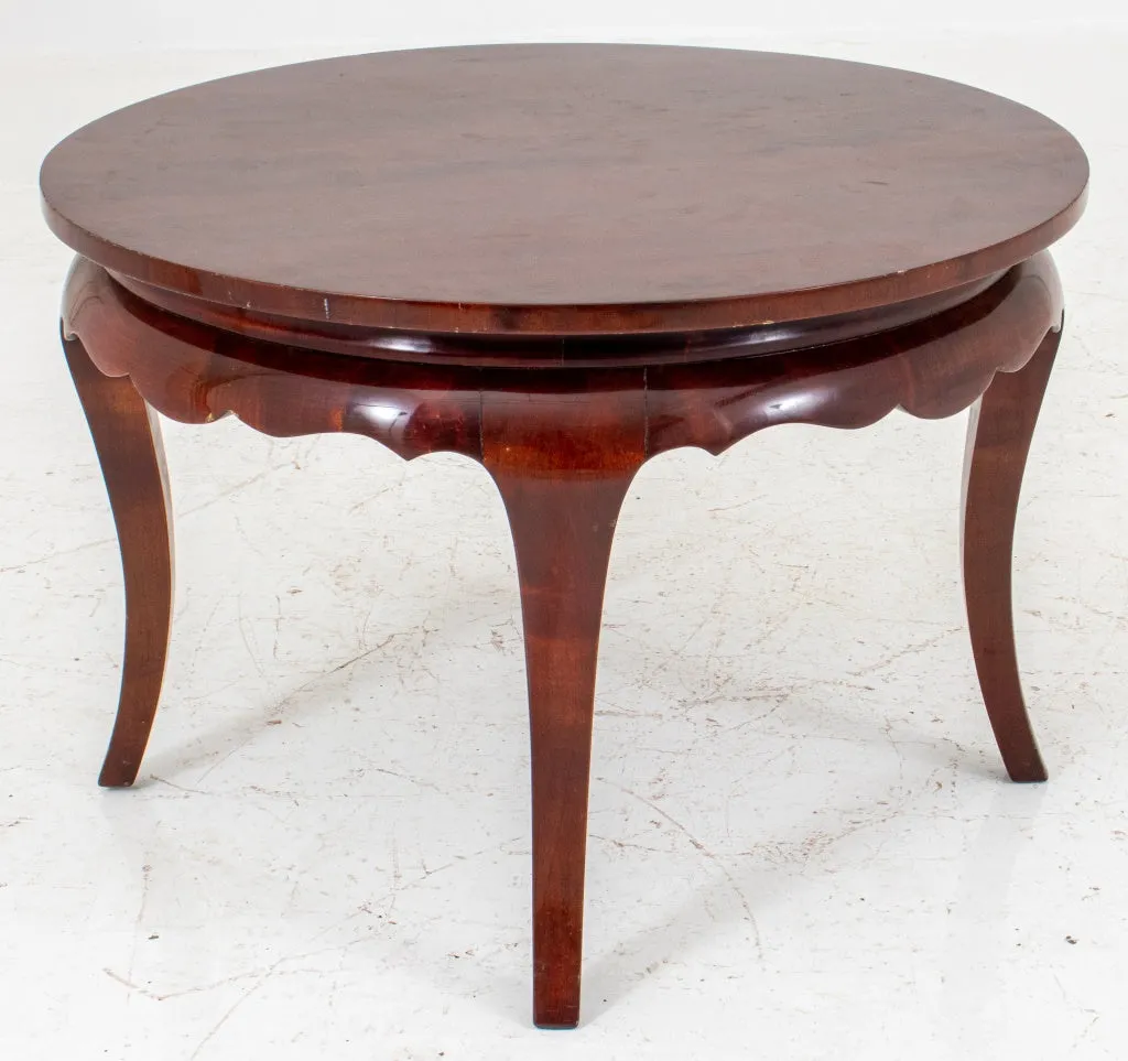 Art Deco Round Mahogany Low Table