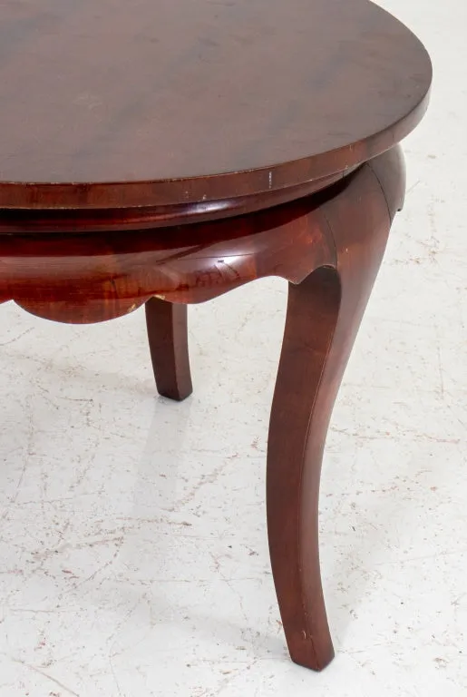 Art Deco Round Mahogany Low Table