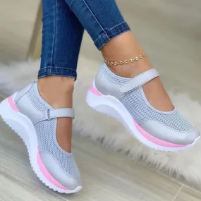 Ashore Shop Women Fashion  Sneakers Platform Solid Color Flats Ladies Shoes Casual Breathable  Sneakers