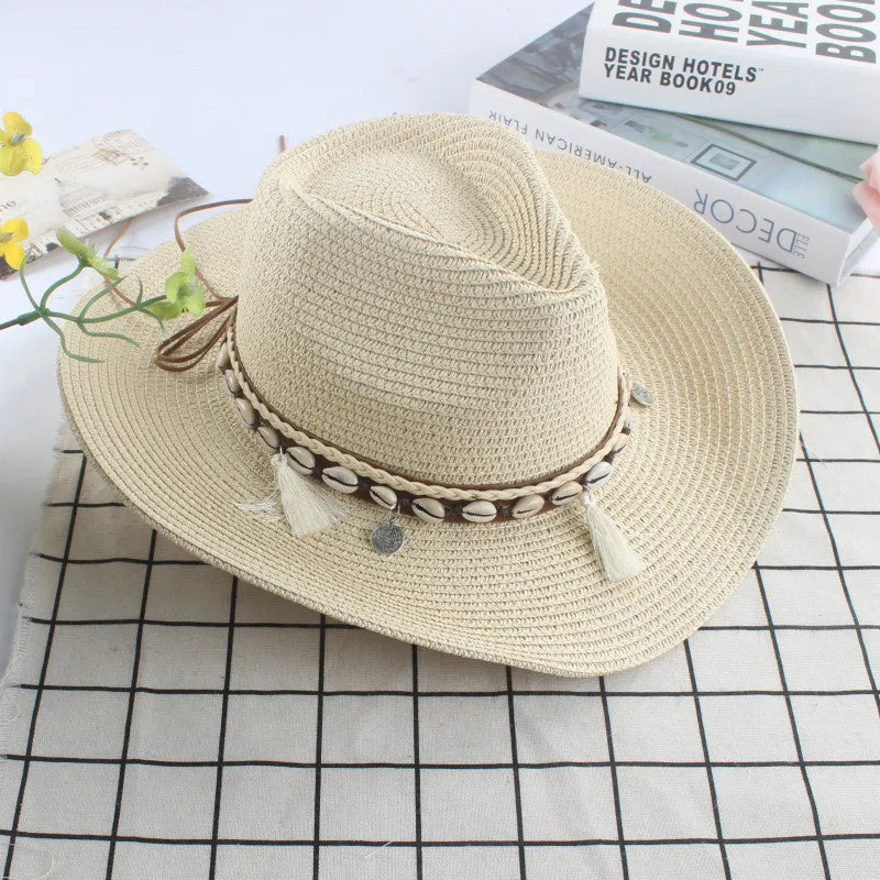 Ashore Shop Women or Men's Western Cowgirl Cowboy Hat Woven