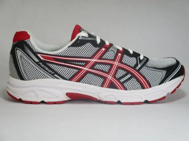 Asics men's running shoe PATRIOT 6 T3G0N 0123 white red black