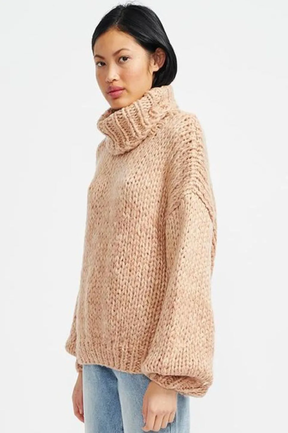 Aspen Chunky Knit Oversized Caramel Jumper