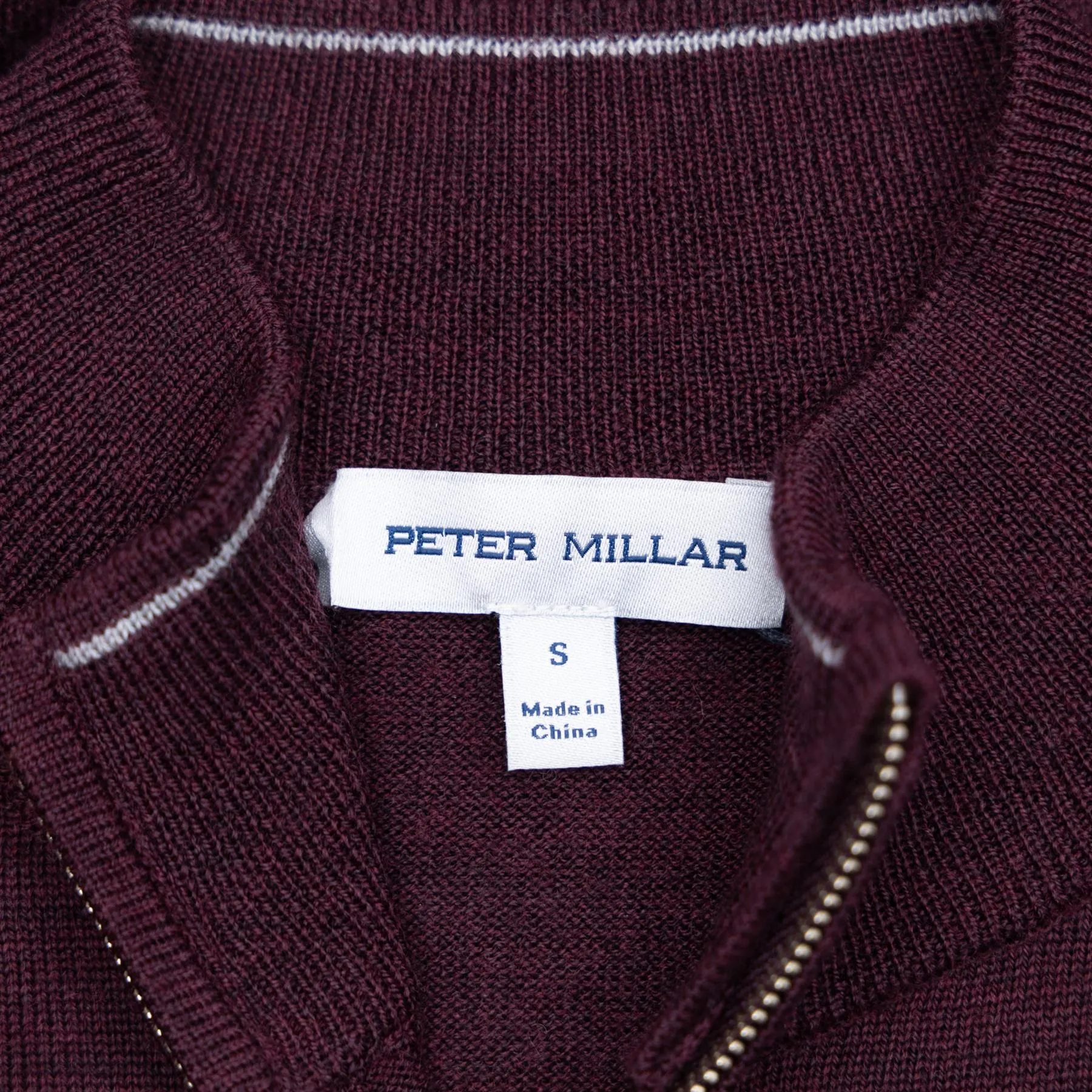 Autumn Crest Quarter Zip Merino Knit Mid Layer Cranberry - AW23