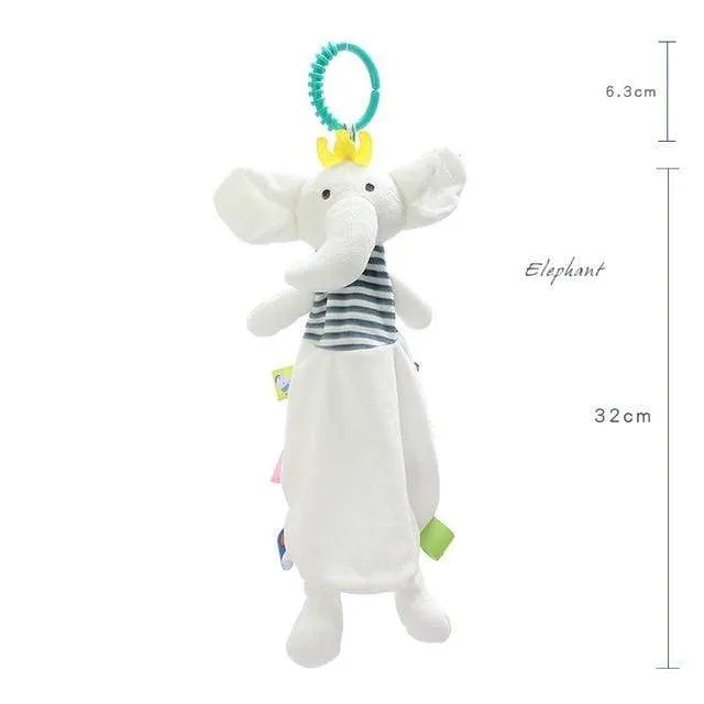 Baby Comforter Toys Plush Bunny Doudou Bebe Sleeping Towel Montessori Baby Rattles Stuffed Animals Appease Baby Toys 0 12 Months