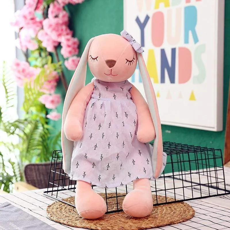 Baby Comforter Toys Plush Bunny Doudou Bebe Sleeping Towel Montessori Baby Rattles Stuffed Animals Appease Baby Toys 0 12 Months