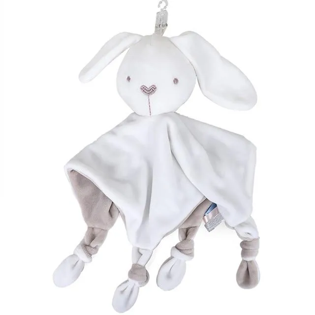 Baby Comforter Toys Plush Bunny Doudou Bebe Sleeping Towel Montessori Baby Rattles Stuffed Animals Appease Baby Toys 0 12 Months