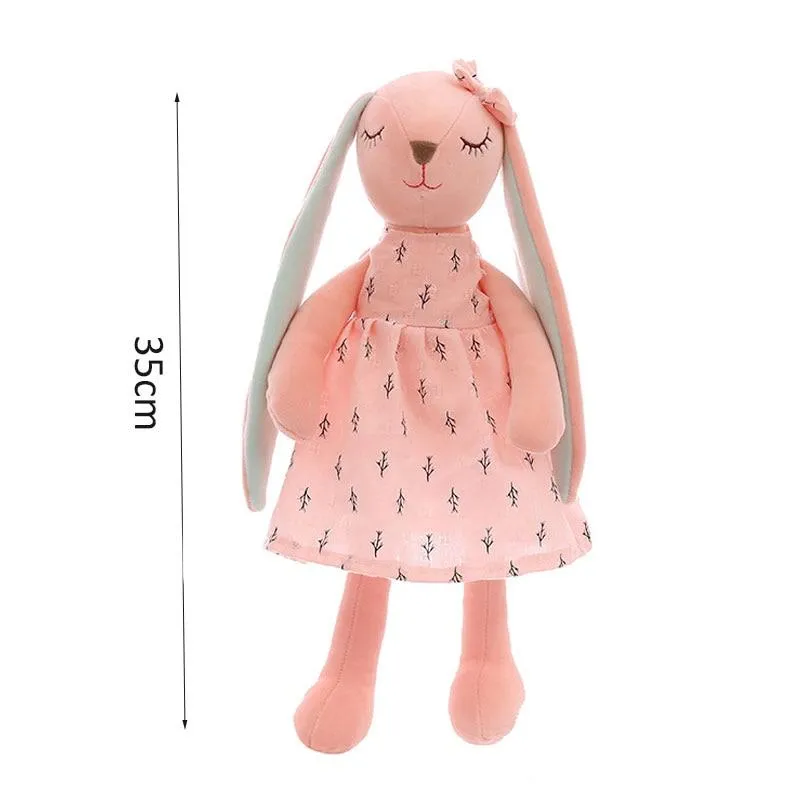 Baby Comforter Toys Plush Bunny Doudou Bebe Sleeping Towel Montessori Baby Rattles Stuffed Animals Appease Baby Toys 0 12 Months