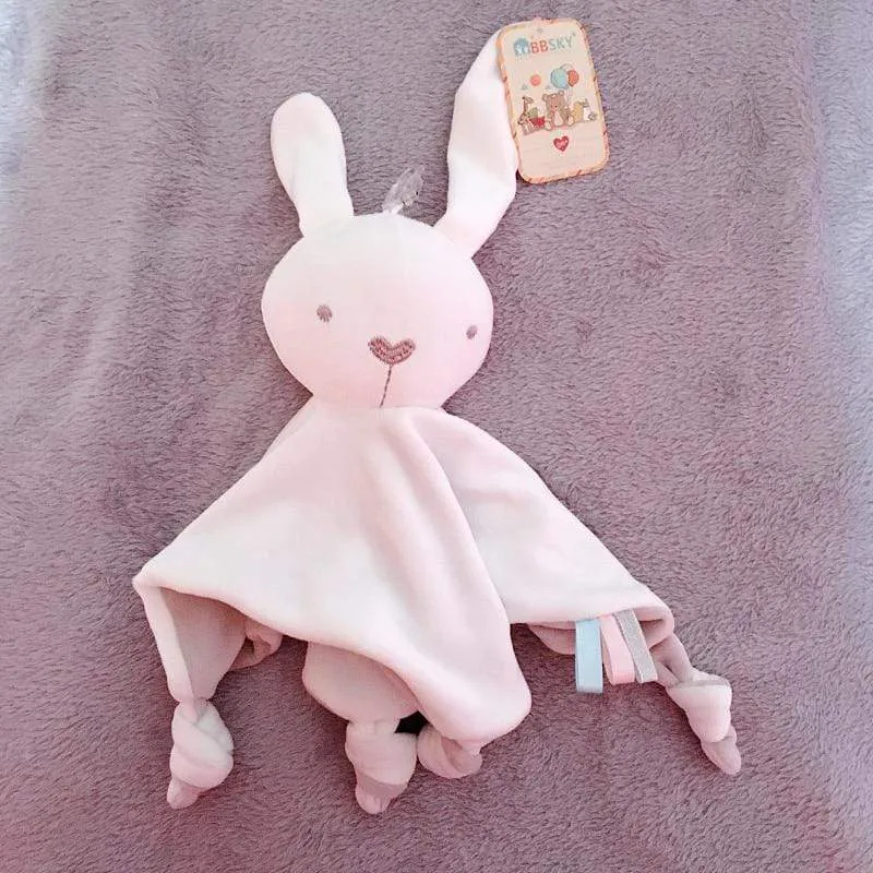 Baby Comforter Toys Plush Bunny Doudou Bebe Sleeping Towel Montessori Baby Rattles Stuffed Animals Appease Baby Toys 0 12 Months