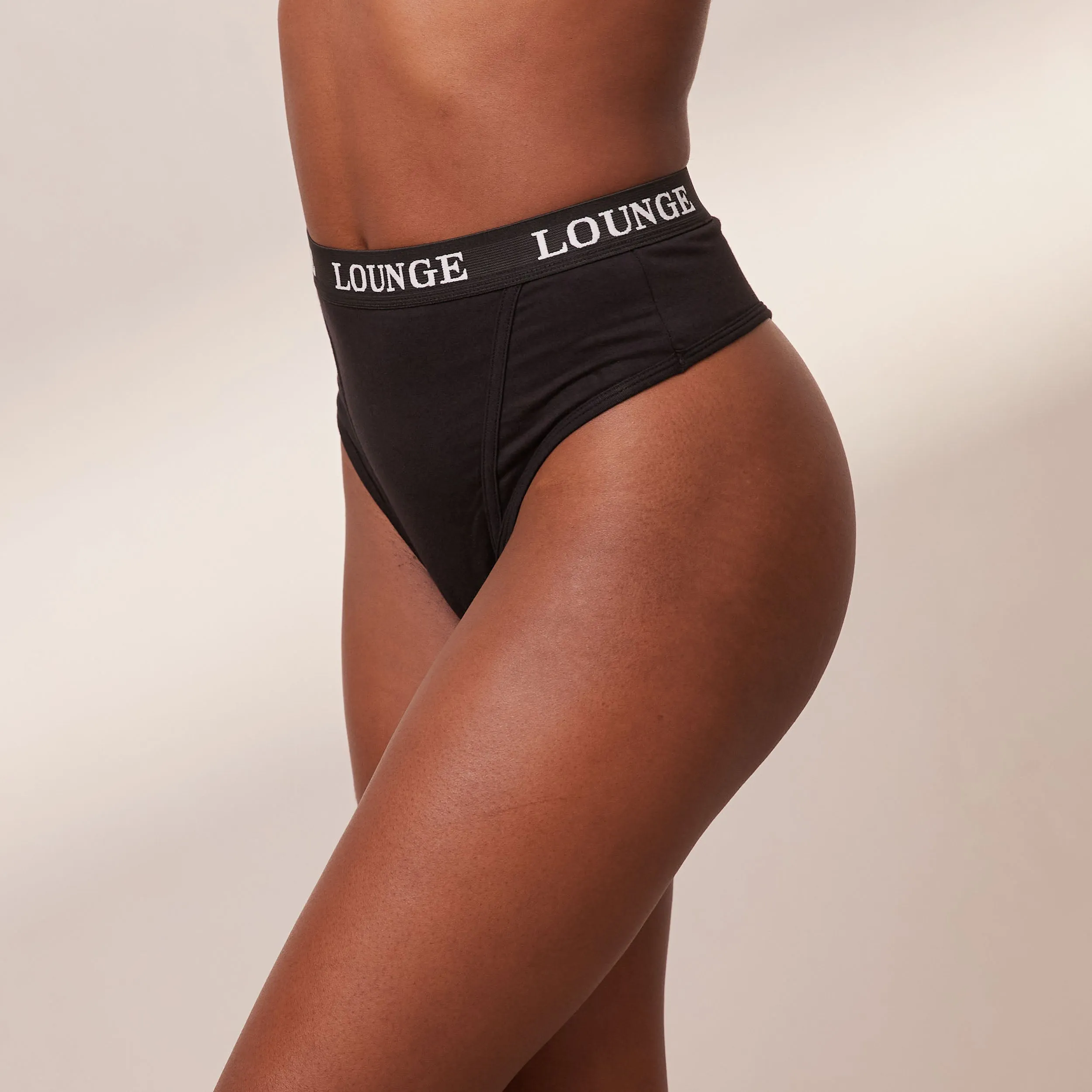 Bamboo Basic Thong - Black