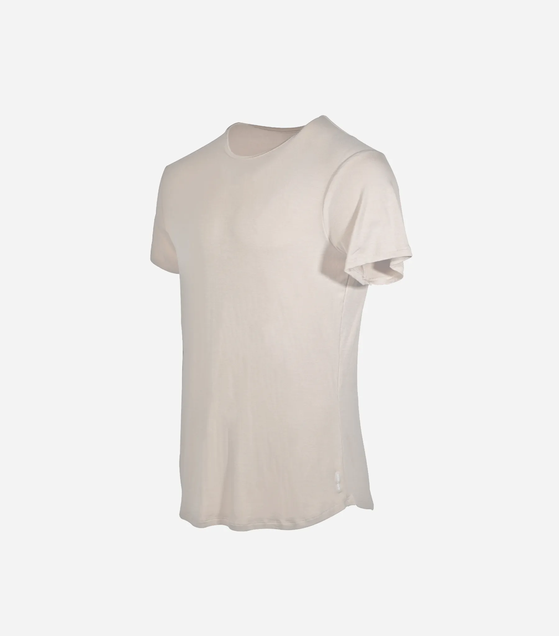 Bamboo Swift Curve-Hem T-Shirt - Heather Grey