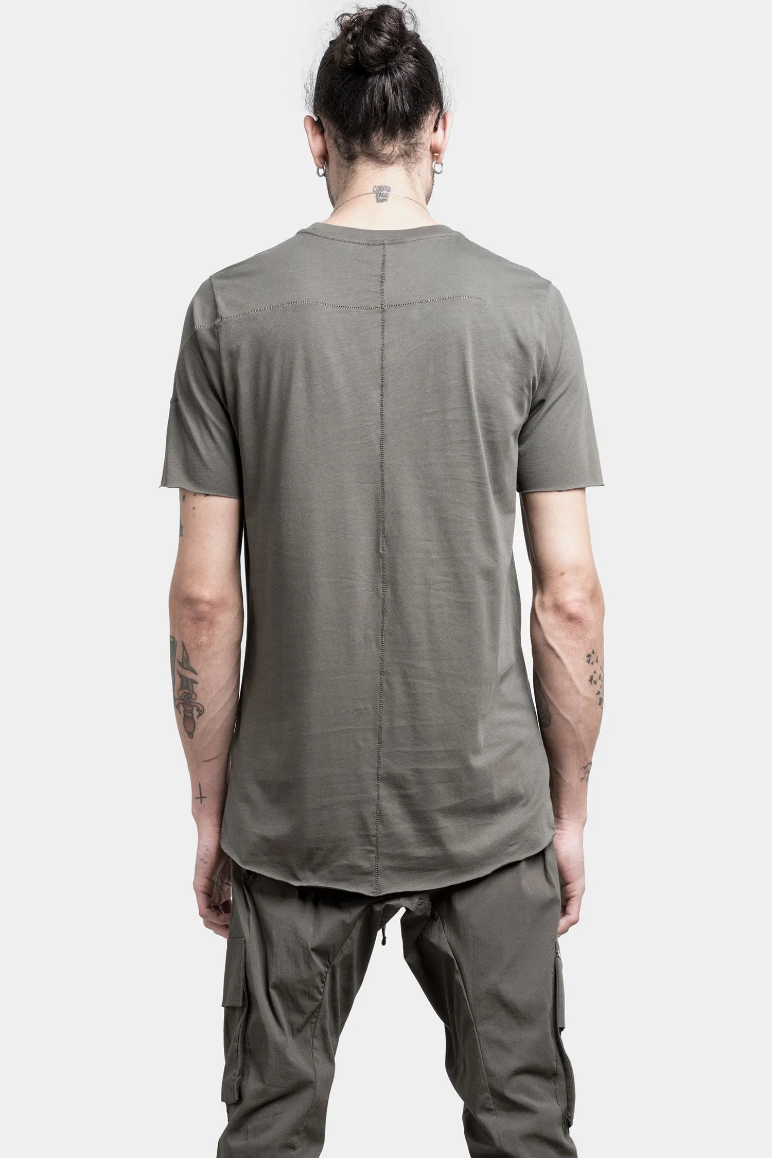 Basic cotton tee, Ivy green