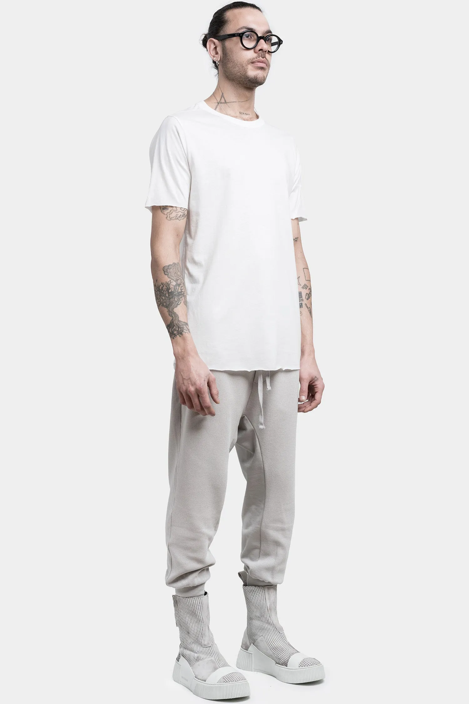 Basic cotton tee, White