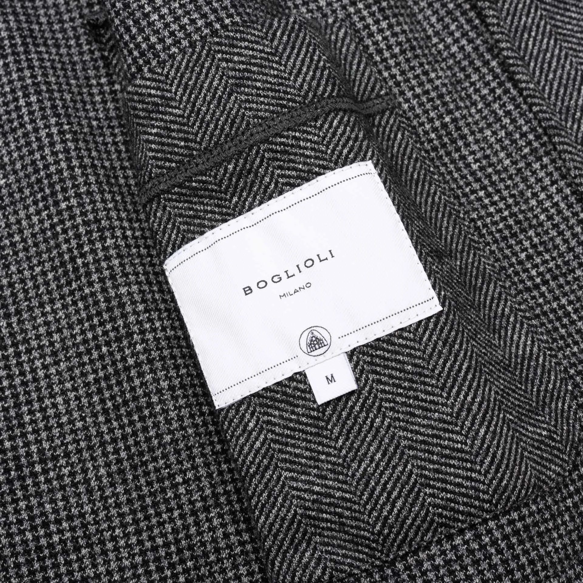 BOGLIOLI Milano "E-Line" Gray Wool-Cotton Unlined Jacket M NEW 40