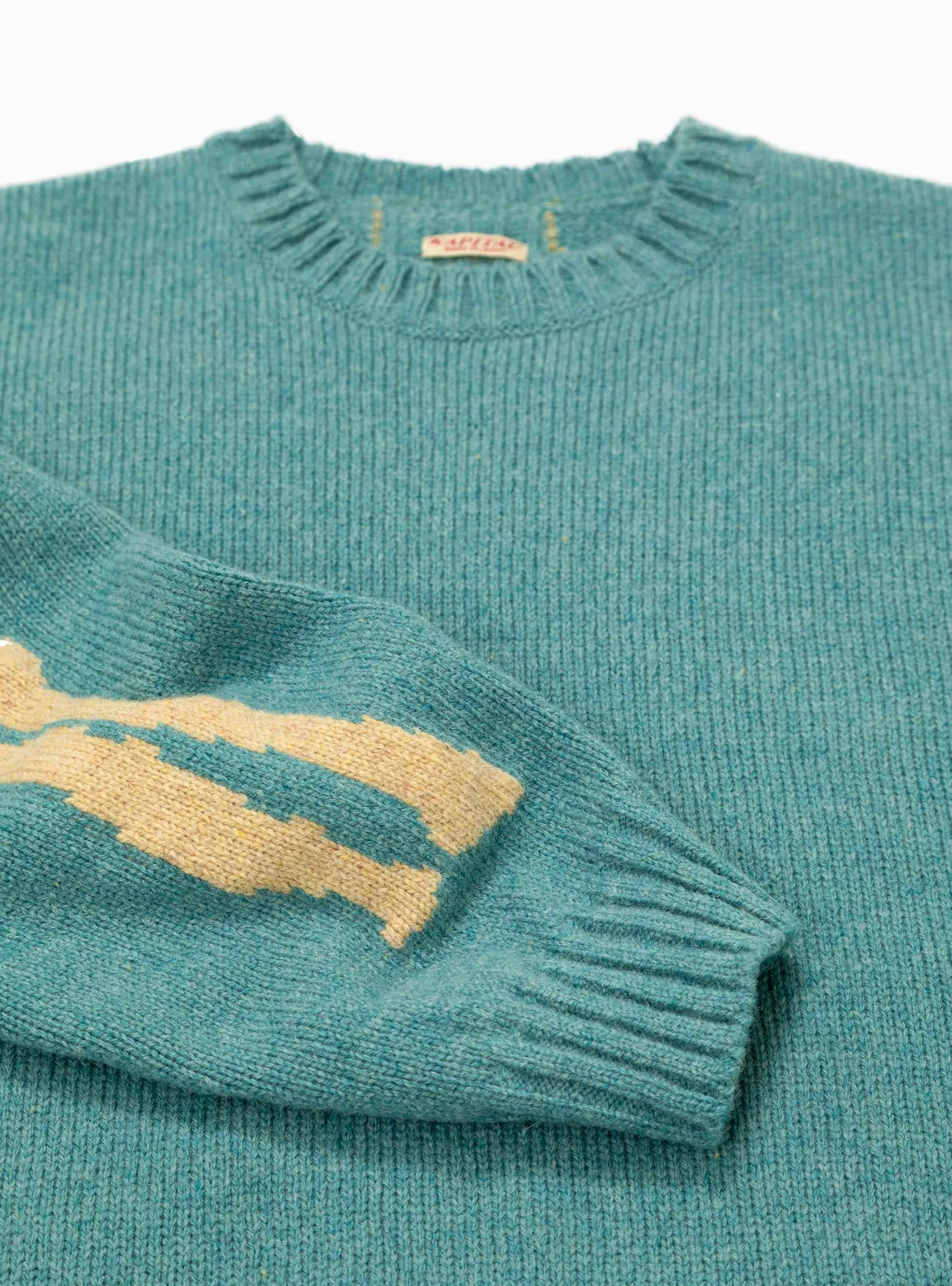 BONE 5G Wool Sweater Sax Blue