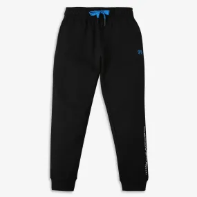 Boy's Regular Fit Solid Mid Rise Trackpants