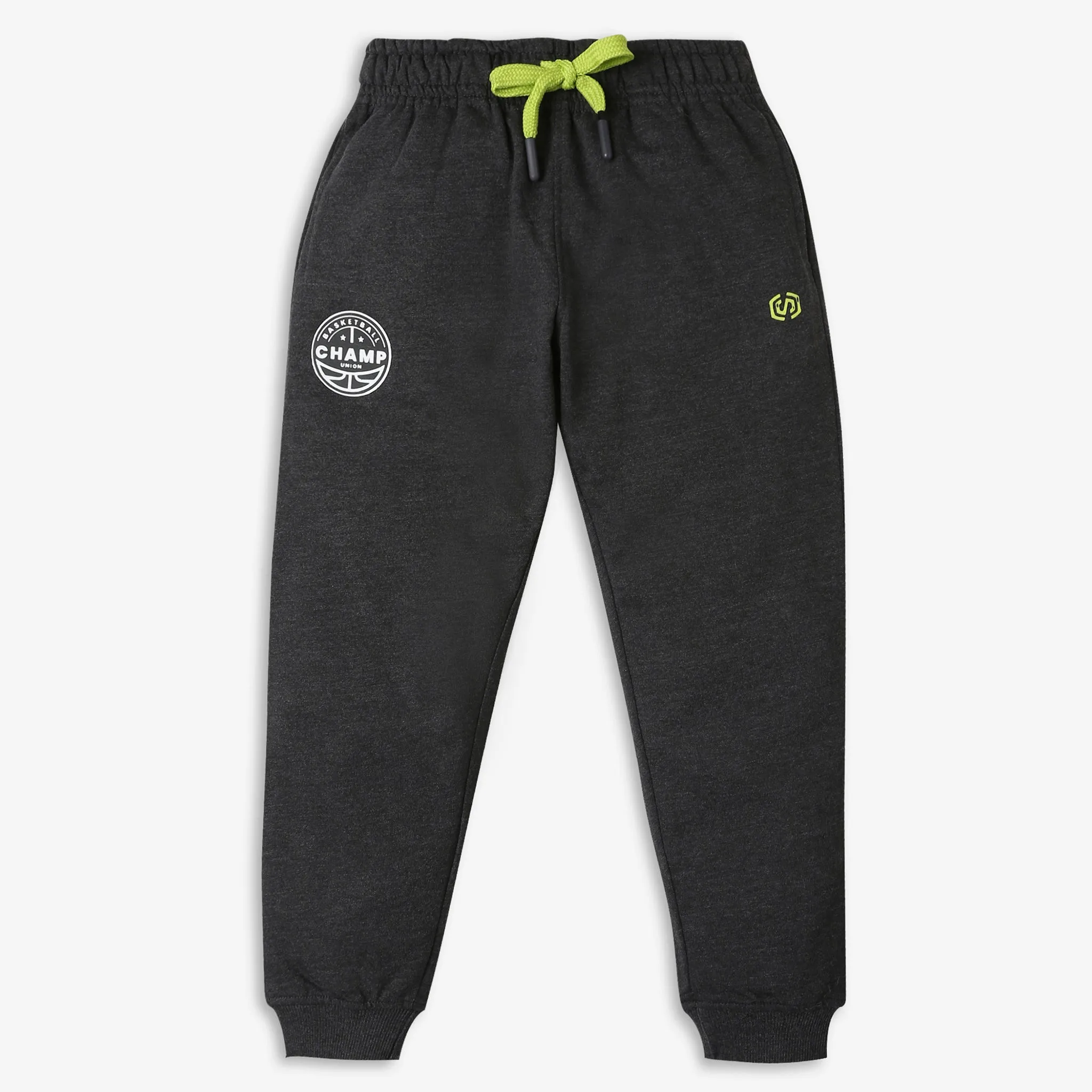 Boy's Regular Fit Solid Mid Rise Trackpants