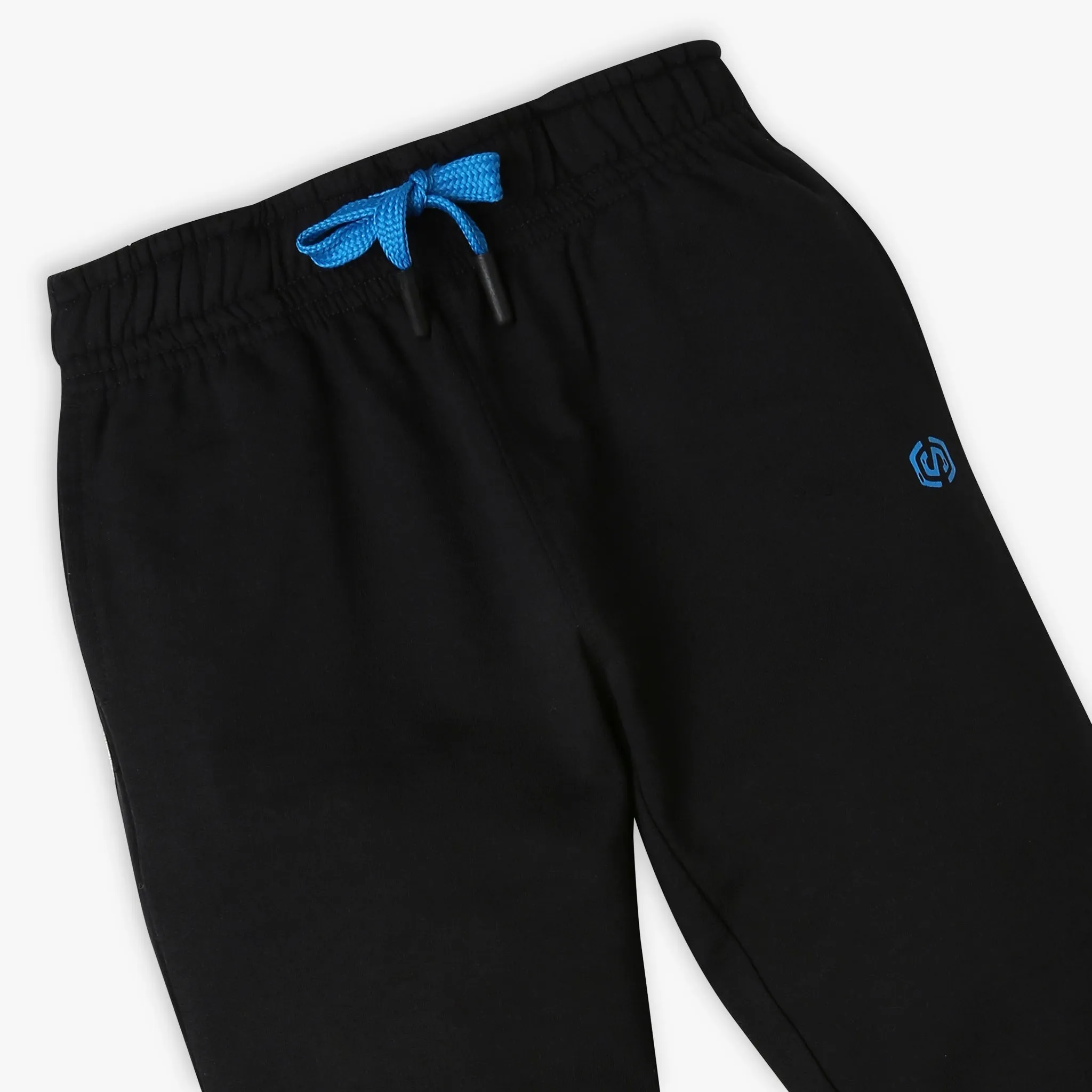 Boy's Regular Fit Solid Mid Rise Trackpants