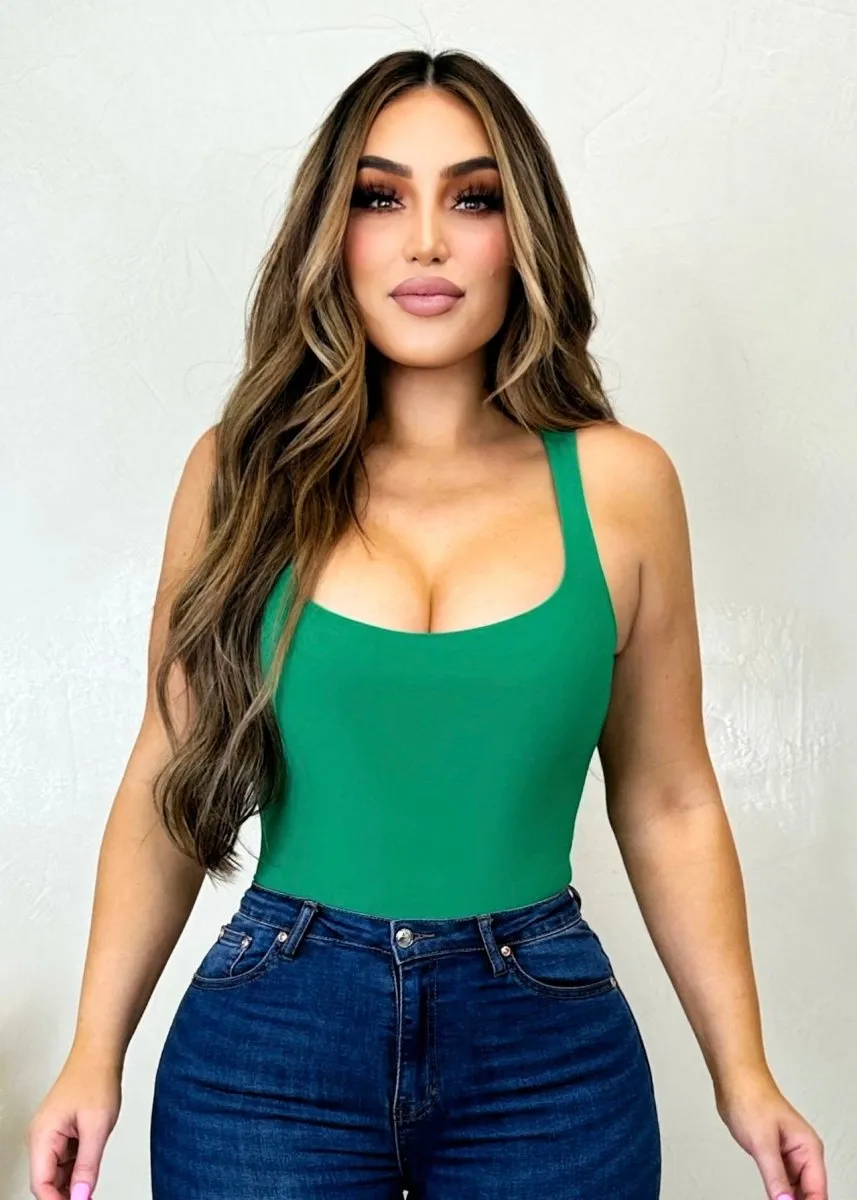 Bria Bodysuit Kelly Green