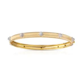 Buccellati - Macri - Bangle Bracelet with Diamonds, 18k Yellow Gold