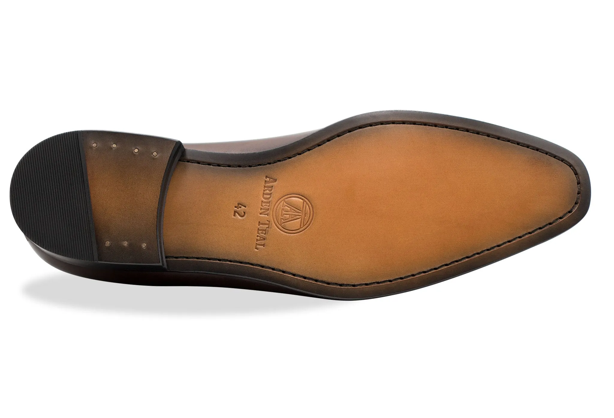 Caleta Blake Stitch Walnut Derby