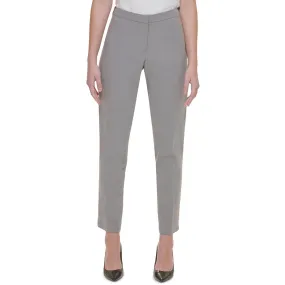 Calvin Klein Womens Mid-Rise Solid Ankle Pants