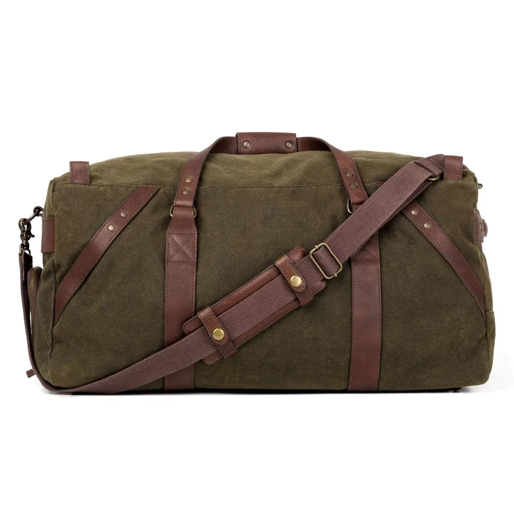 Campaign Waxed Canvas Large Duffle Bag