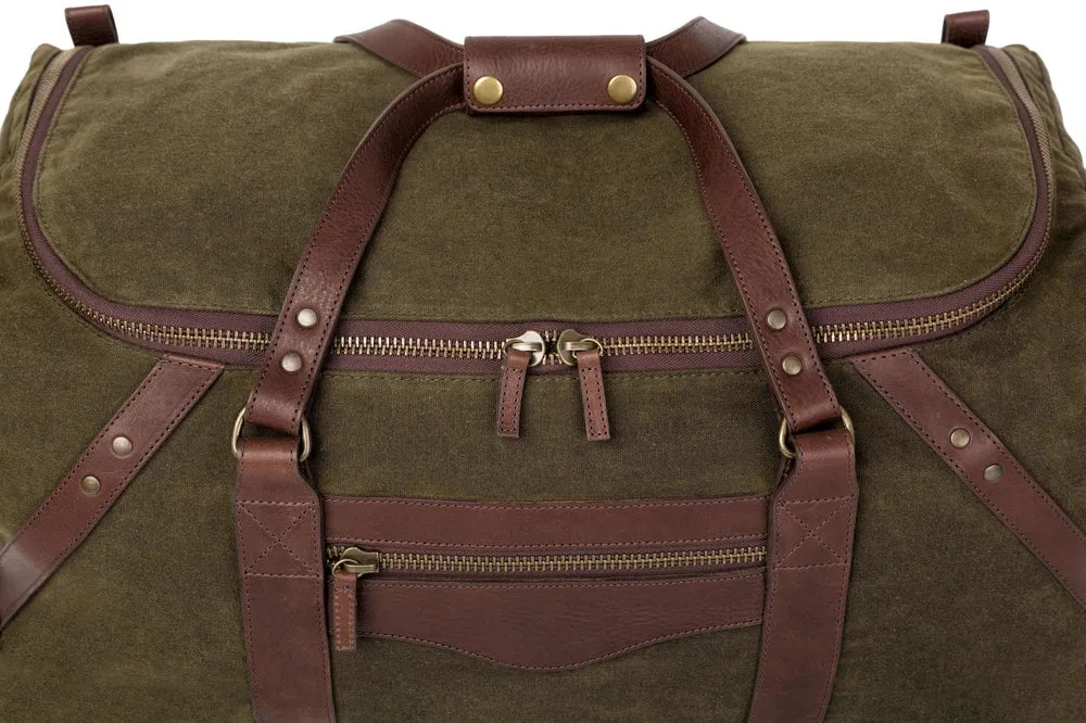 Campaign Waxed Canvas Large Duffle Bag