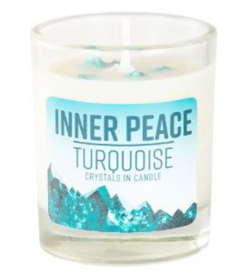 Candle - Inner Peace Energy Stone - Turquoise