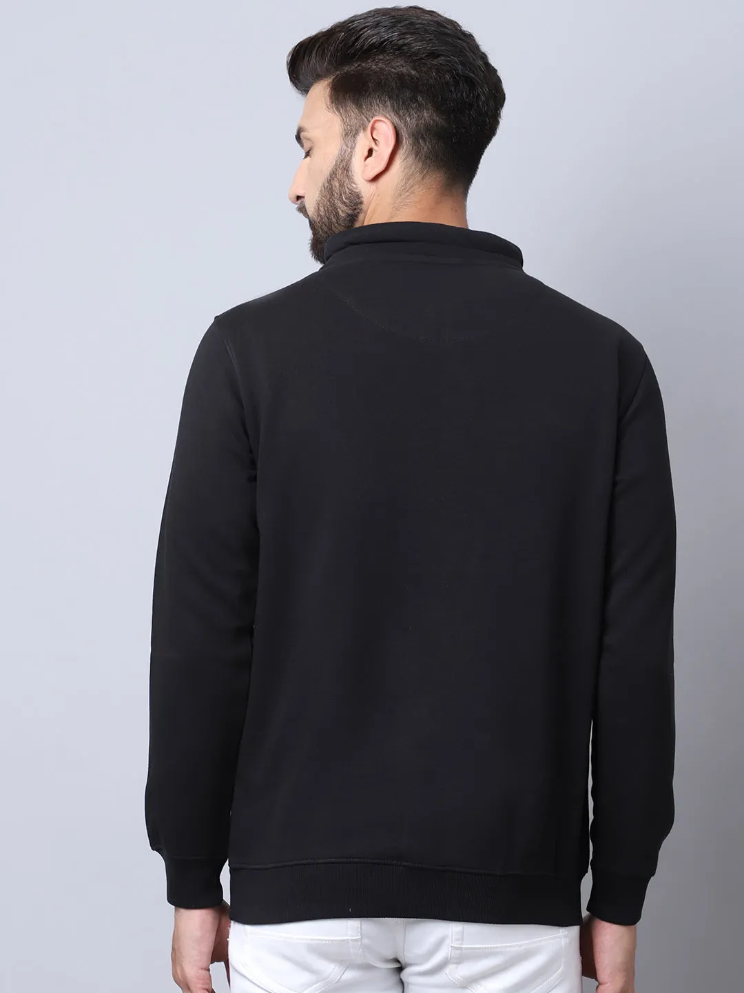 Cantabil Black Sweatshirt for Men's