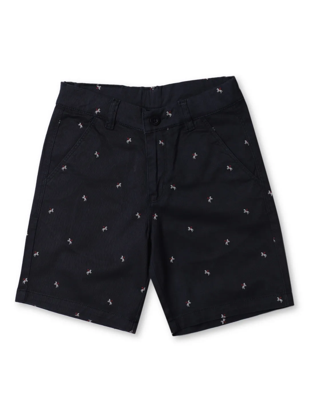 Cantabil Boy's Cotton Navy Blue Shorts