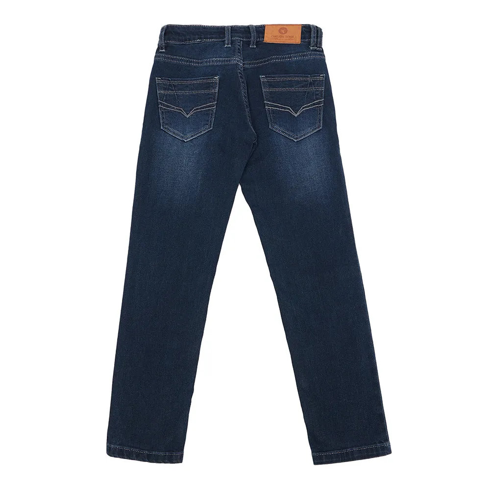 Cantabil Boy's Dirty Blue Denim