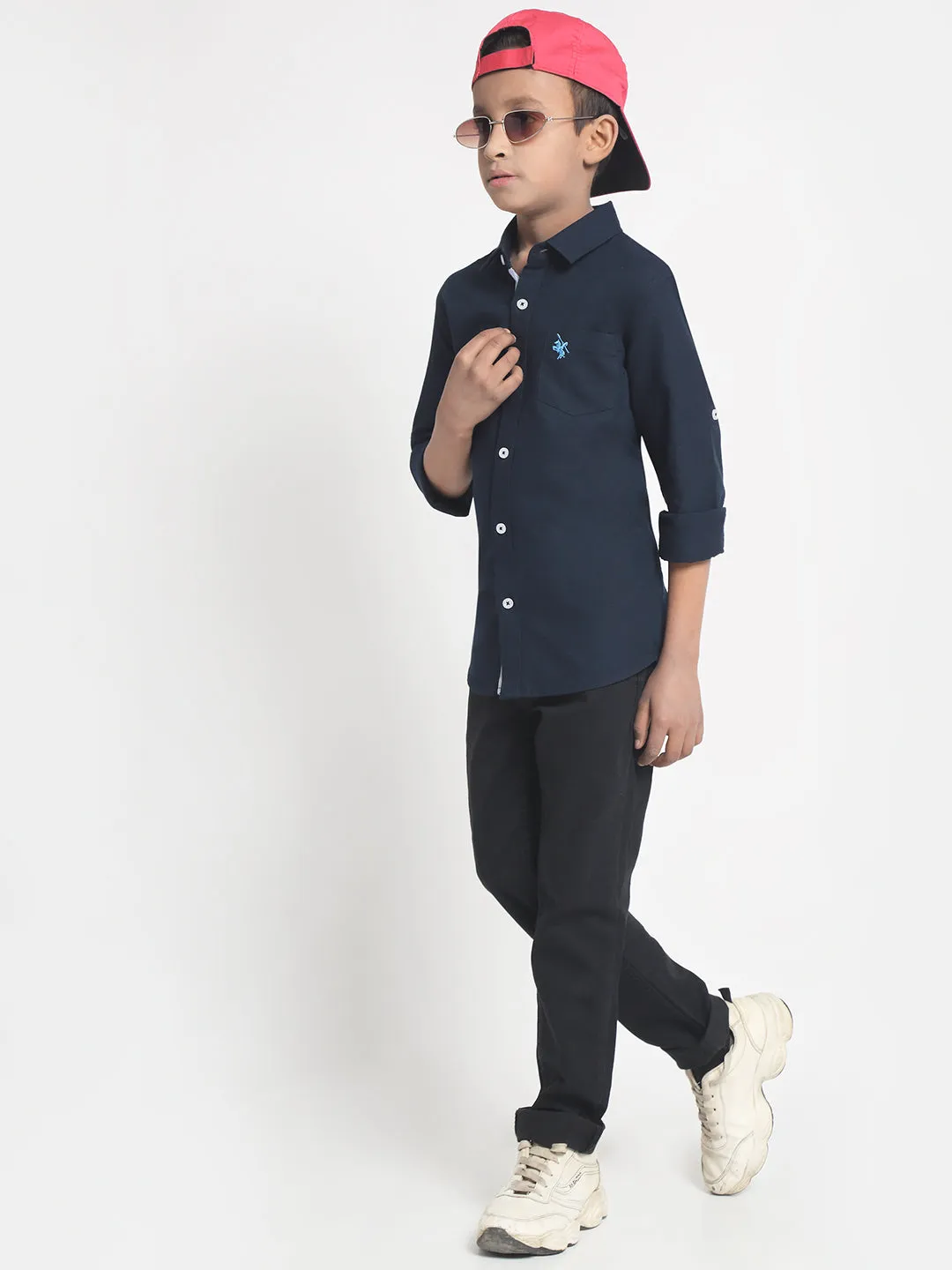 Cantabil Boys Navy Blue Shirt