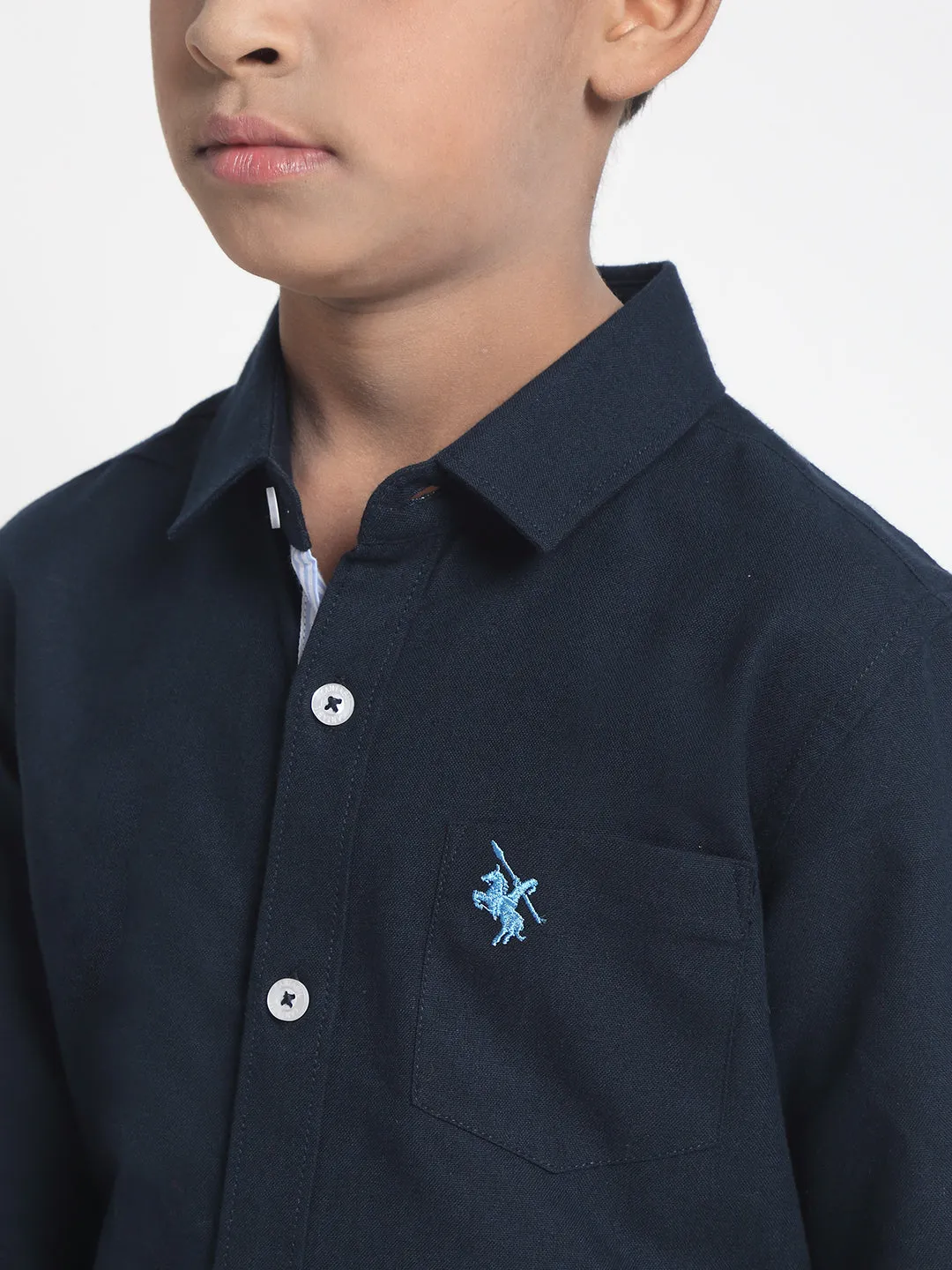 Cantabil Boys Navy Blue Shirt