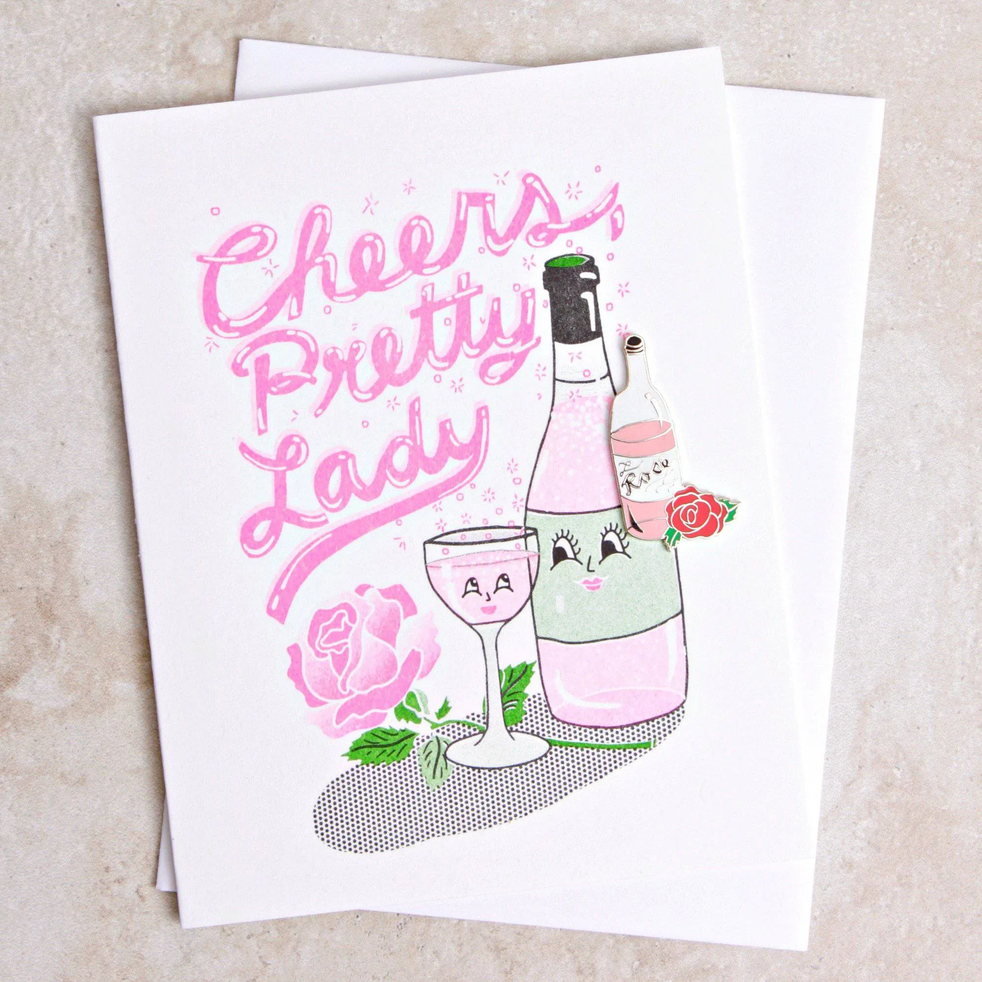 Cheers, Pretty Lady Card