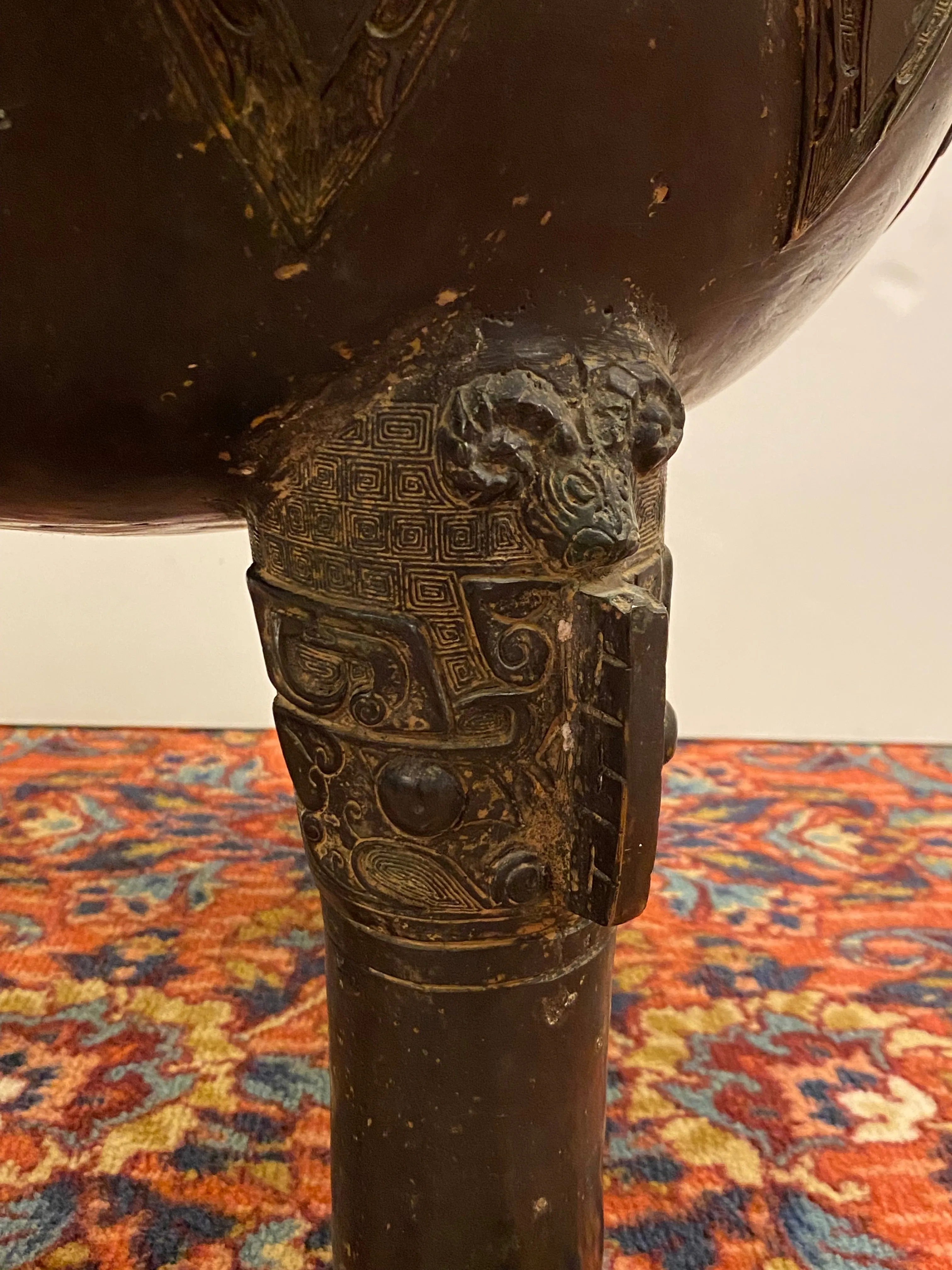 Chinese Archaic Style Monumental Bronze Vessel