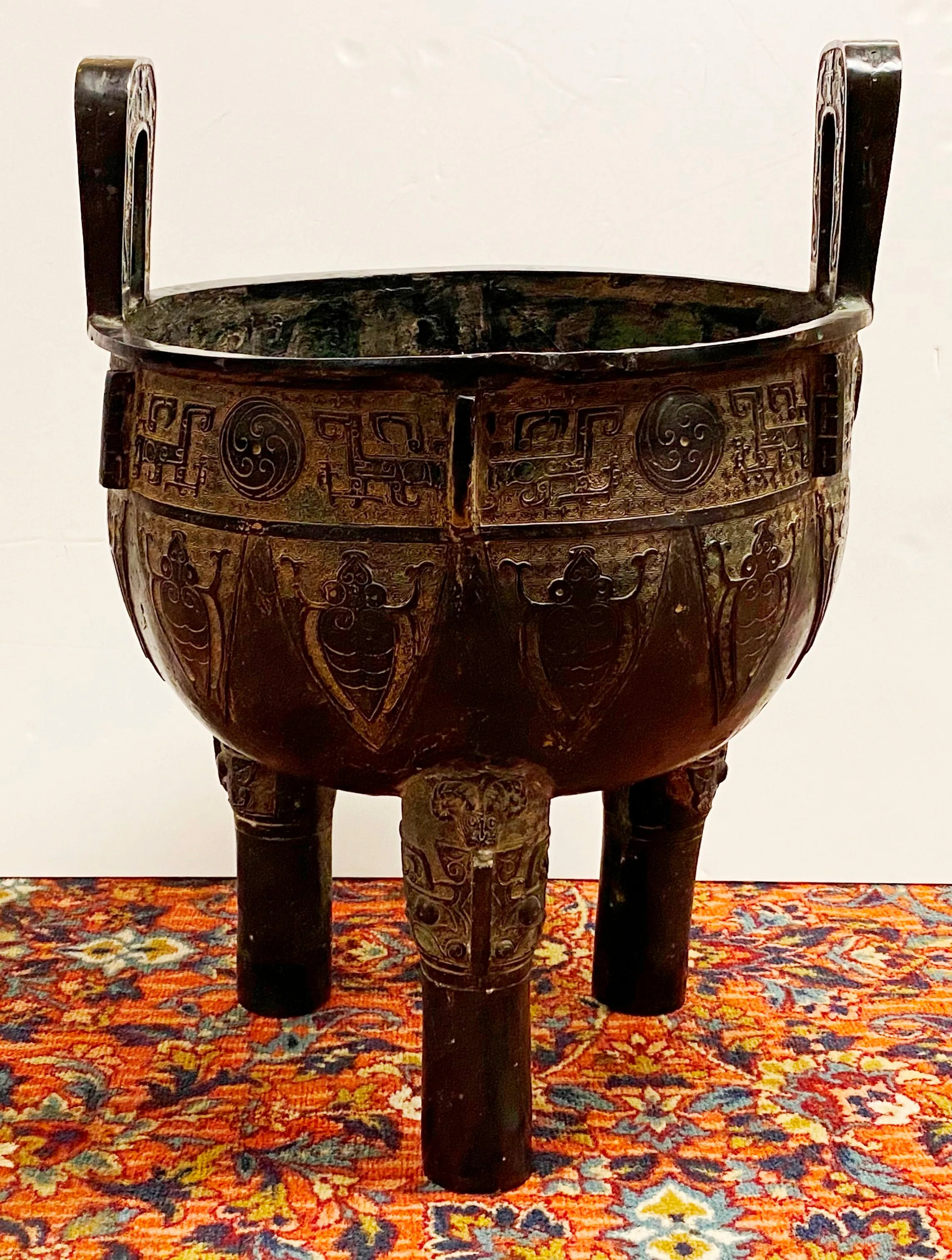 Chinese Archaic Style Monumental Bronze Vessel